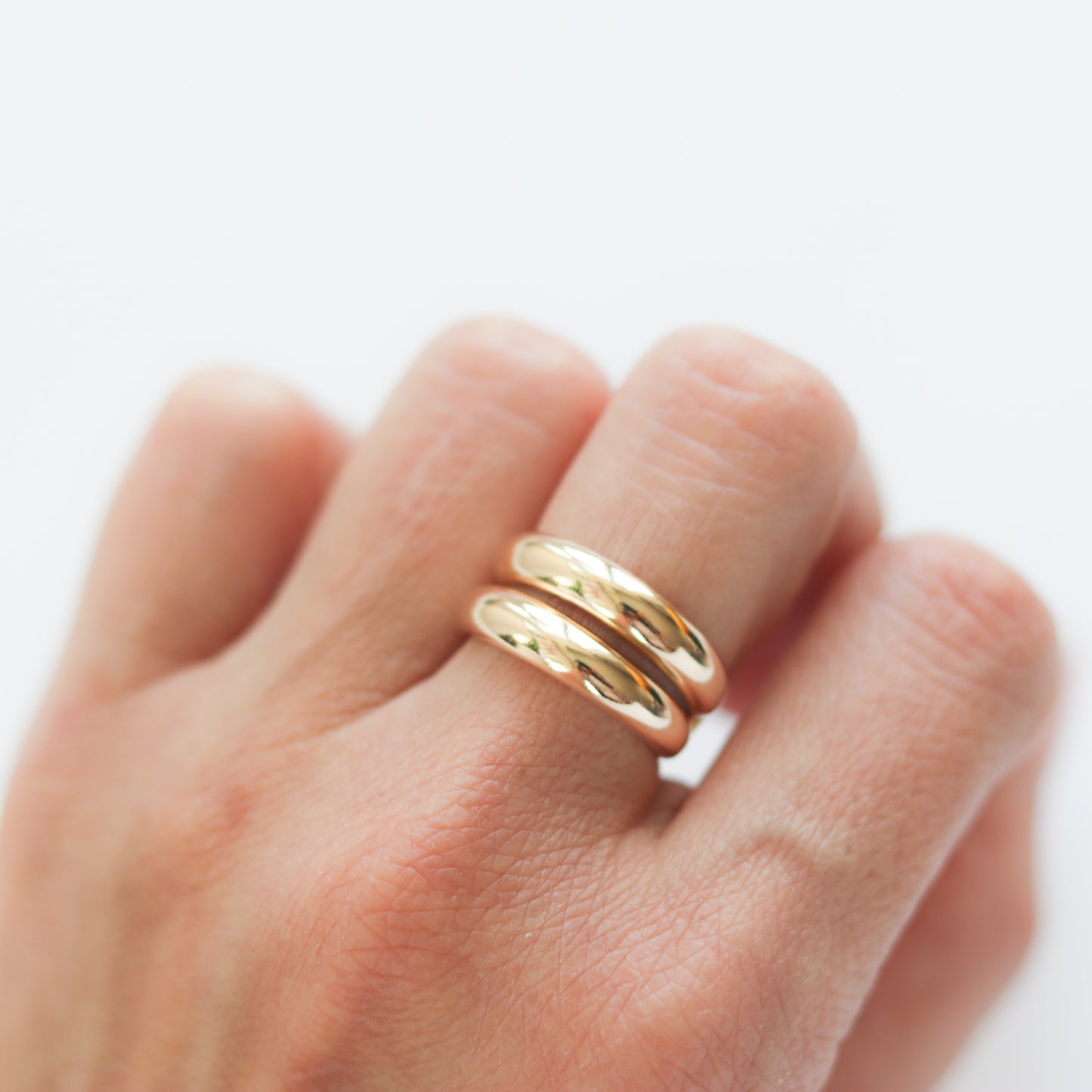 Double Dome Adjustable Ring