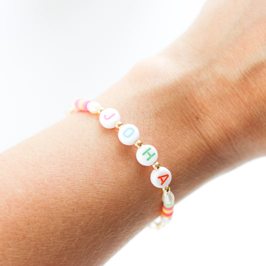 Custom Summer Name Bracelet