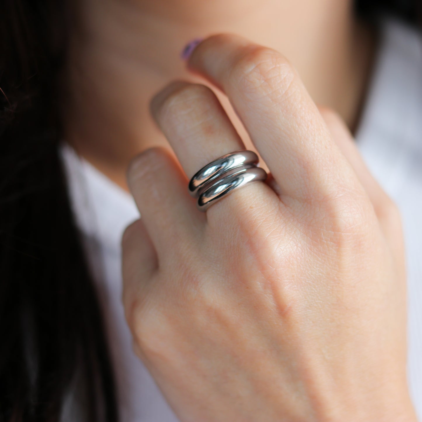 Dome Silver Ring