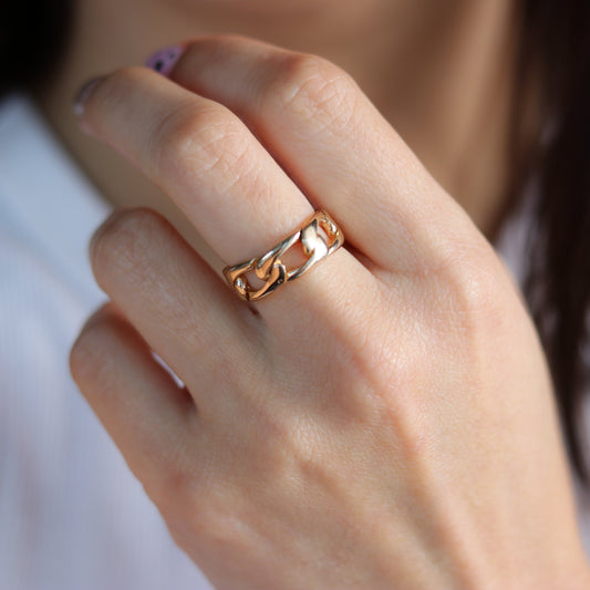 Chunky Link Ring