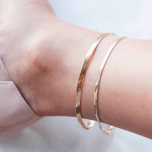 Herringbone Anklet