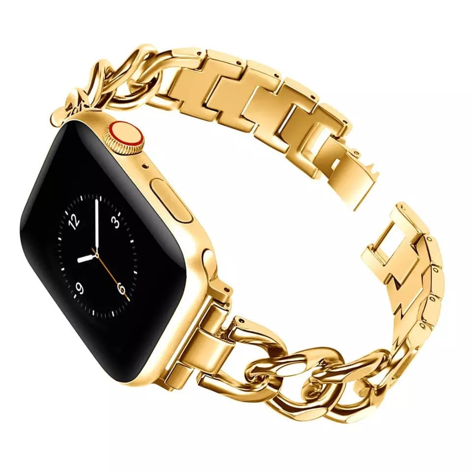 Cuban Flat Apple Watch Band