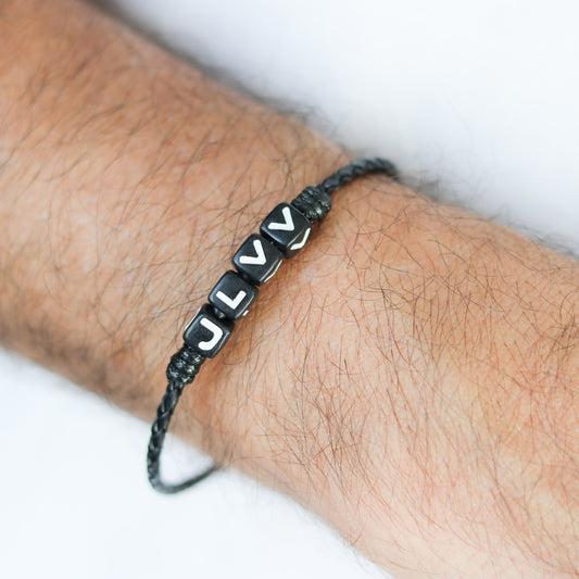 Personalized Leather Bracelet