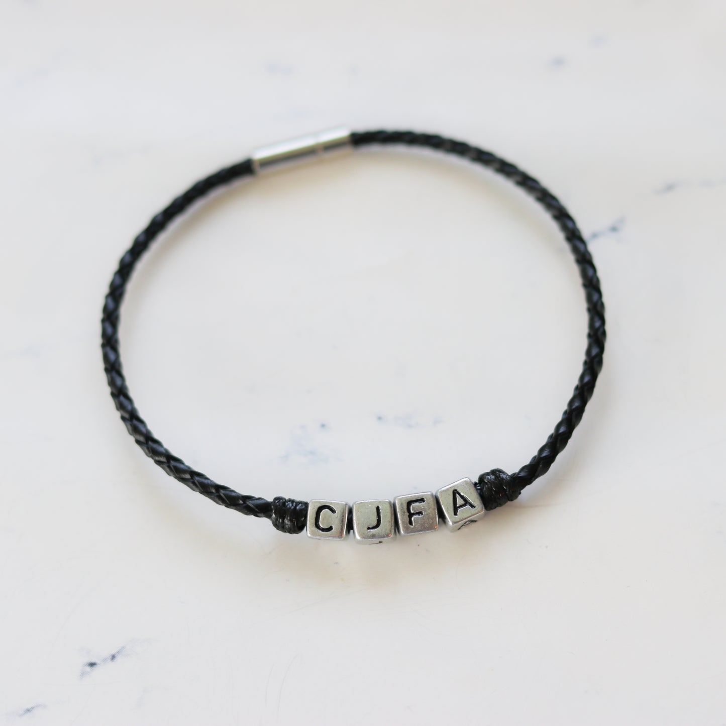 Men's Personalized Leather Bracelet