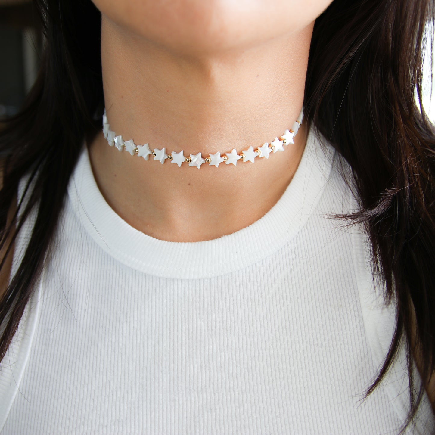 Nacre Star Choker