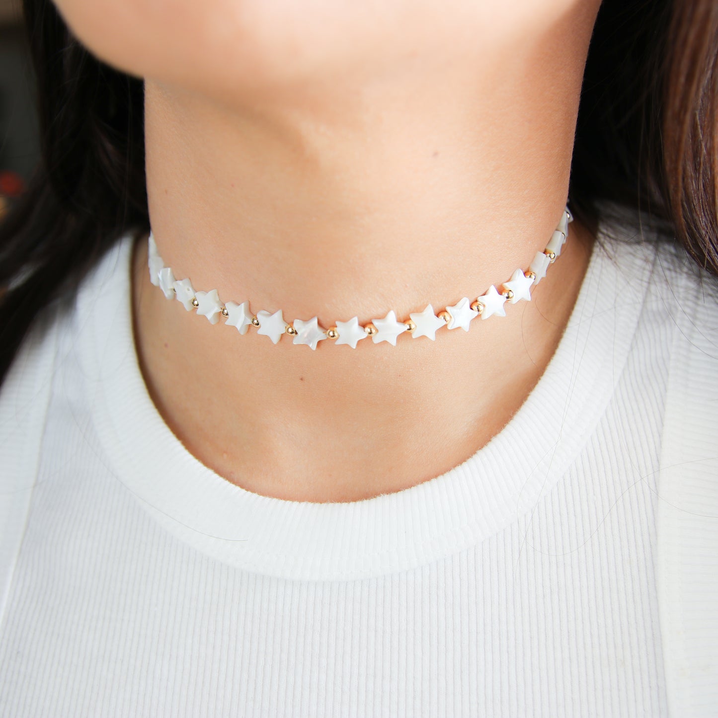 Nacre Star Choker