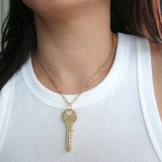 Be Brave Key Necklace