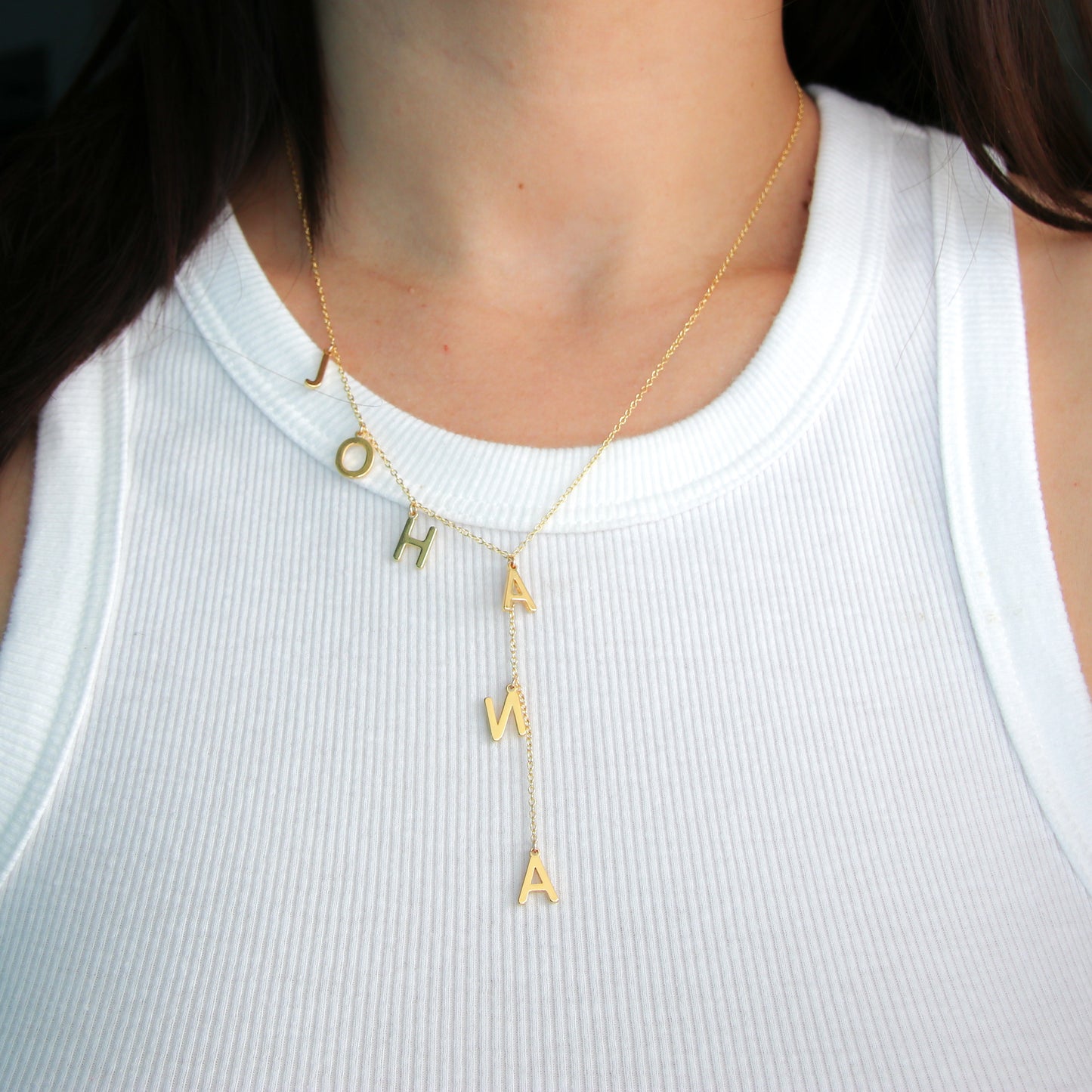 Name Lariat Necklace