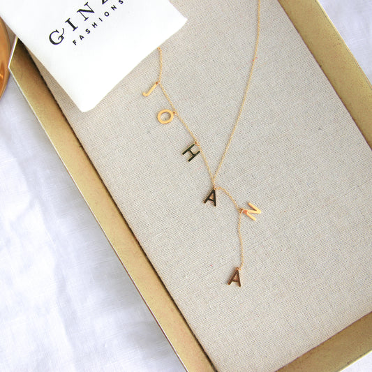 Name Lariat Necklace