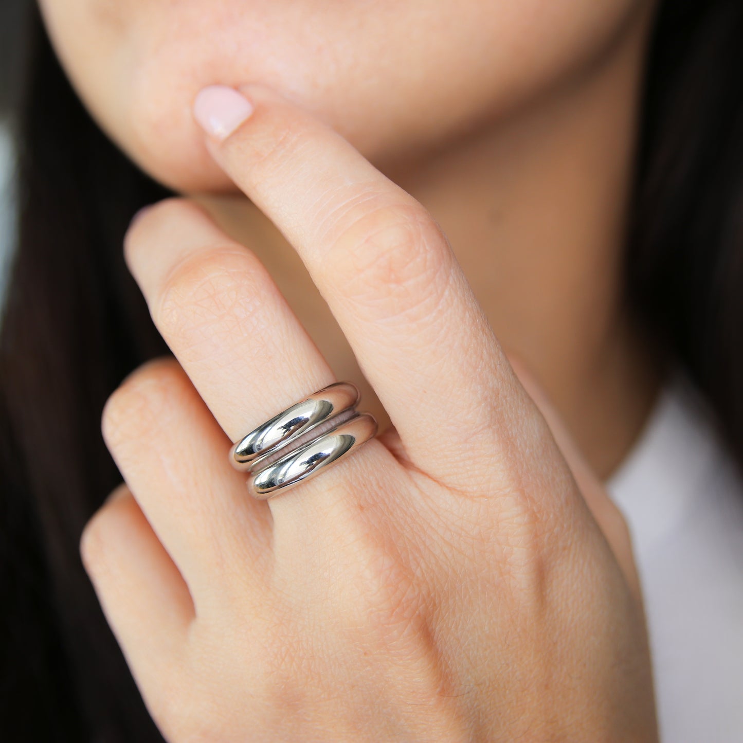Dome Silver Ring