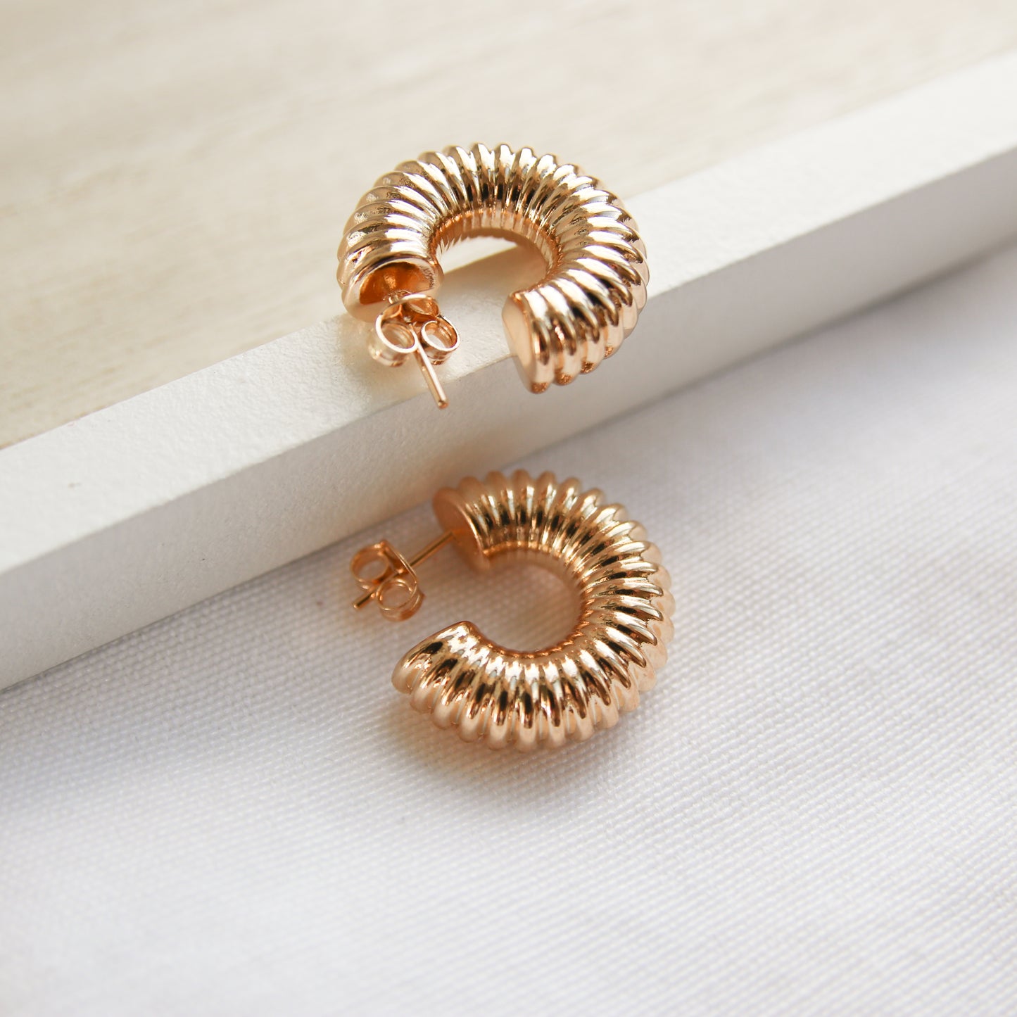 Texture Chunky Hoop Earring