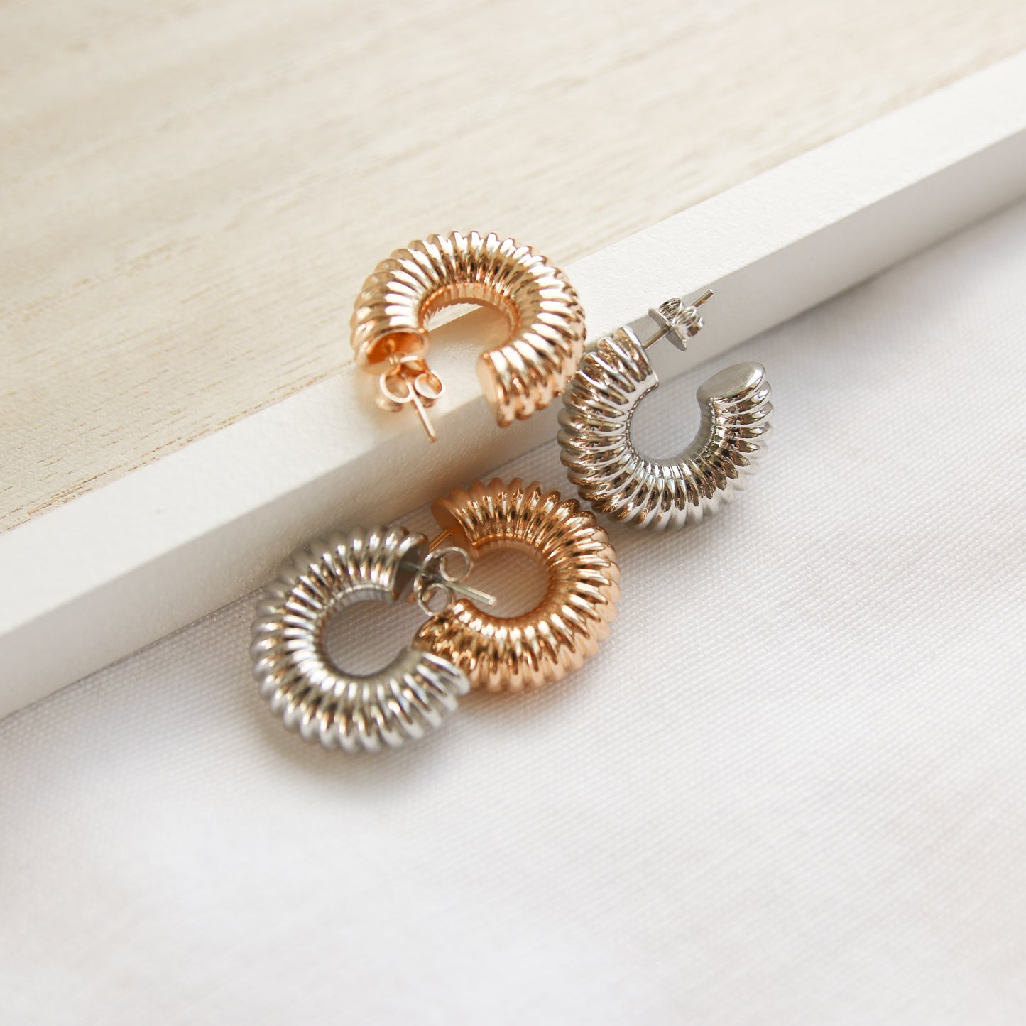Texture Chunky Hoop Earring