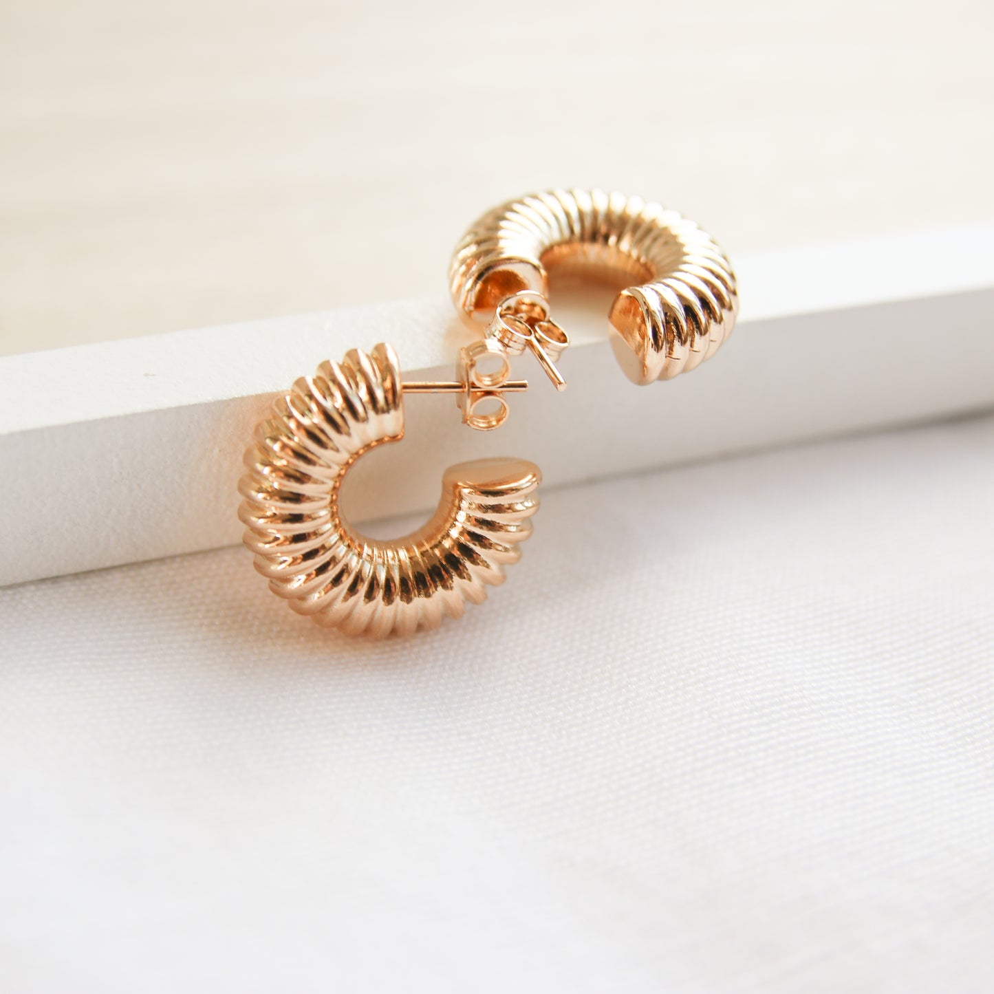 Texture Chunky Hoop Earring