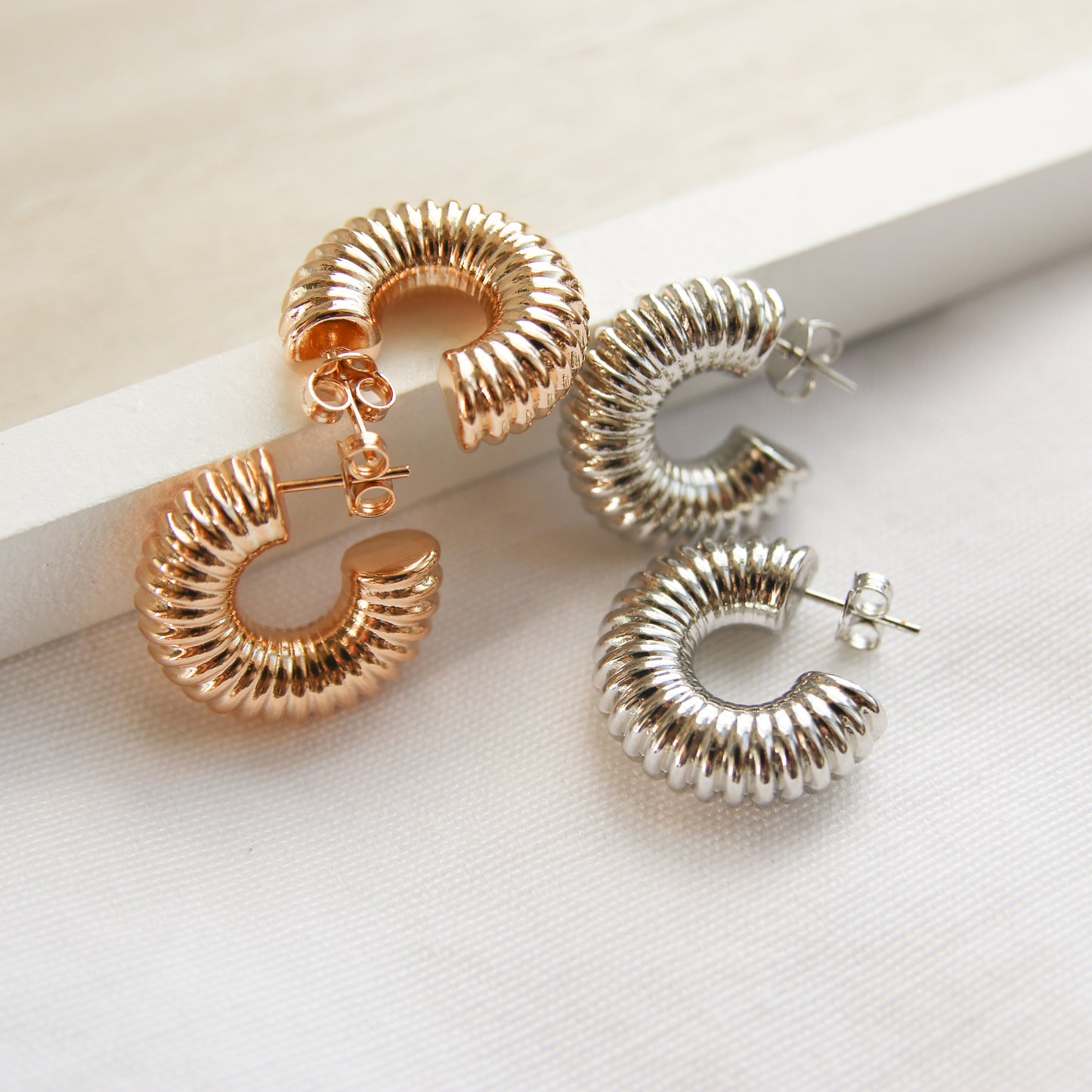 Texture Chunky Hoop Earring
