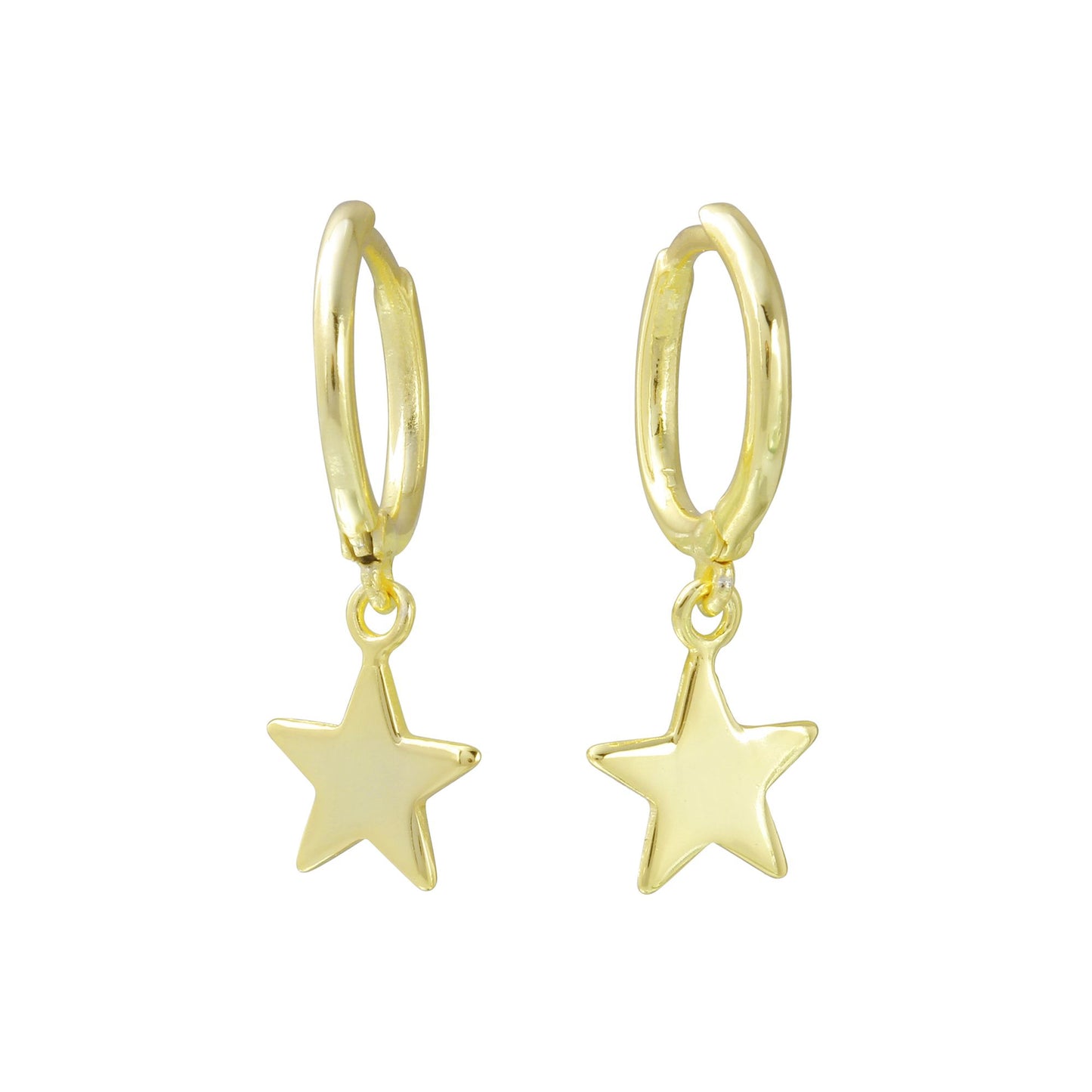 Star Hoop Earrings