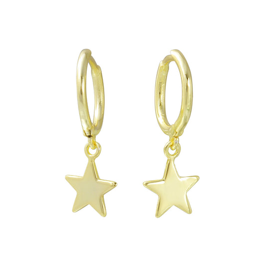 Star Hoop Earrings