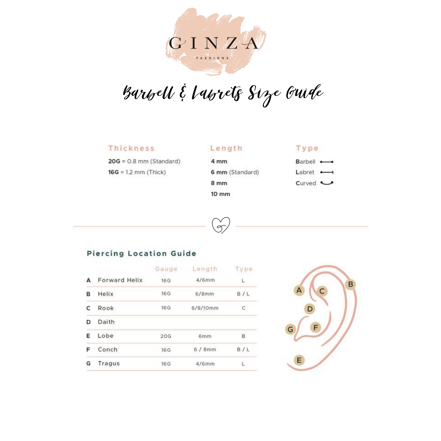 Tiny Moon CZ Piercing