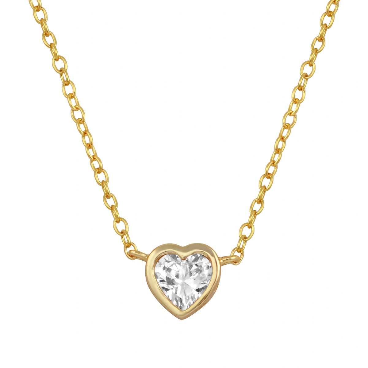 Heart Bezel Necklace