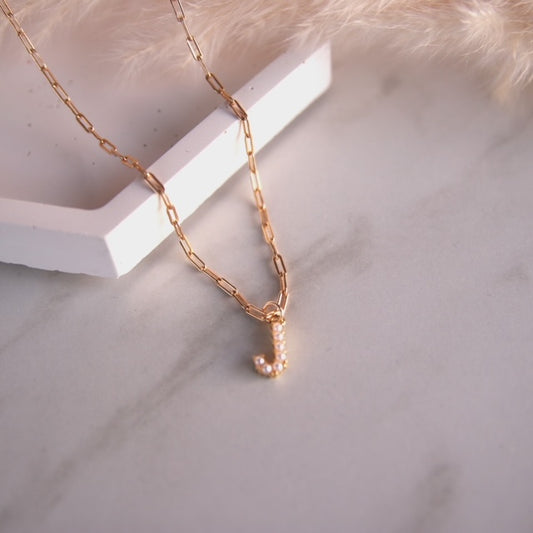 Custom Pearl Name Necklace