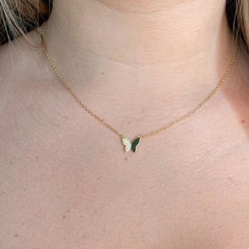 Tiny Butterfly Necklace