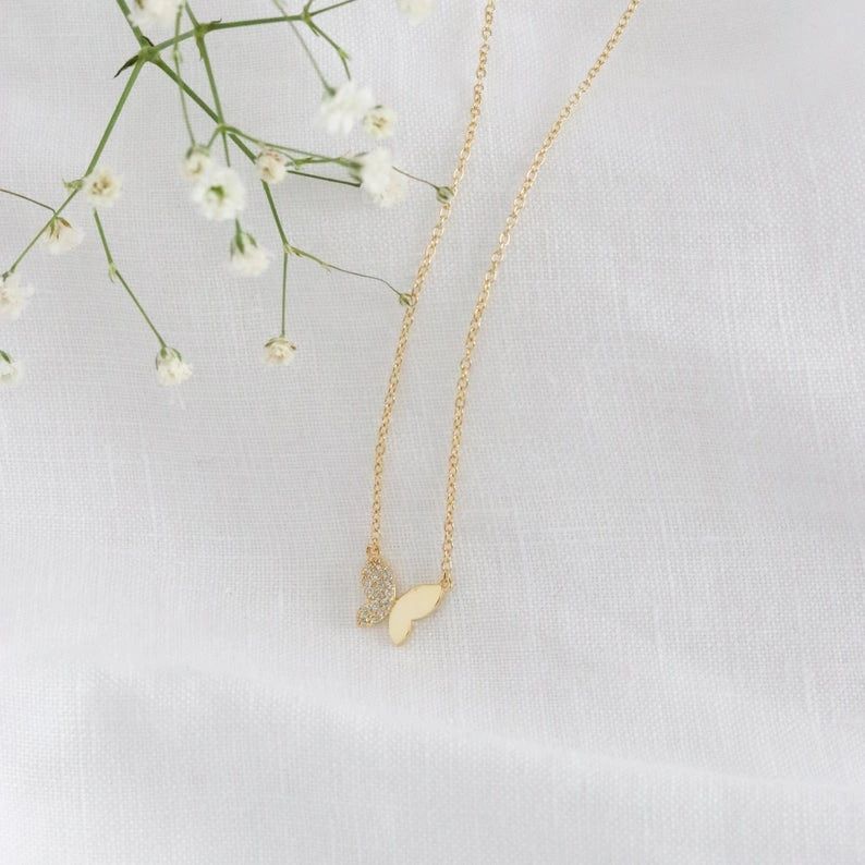 Tiny Butterfly Necklace
