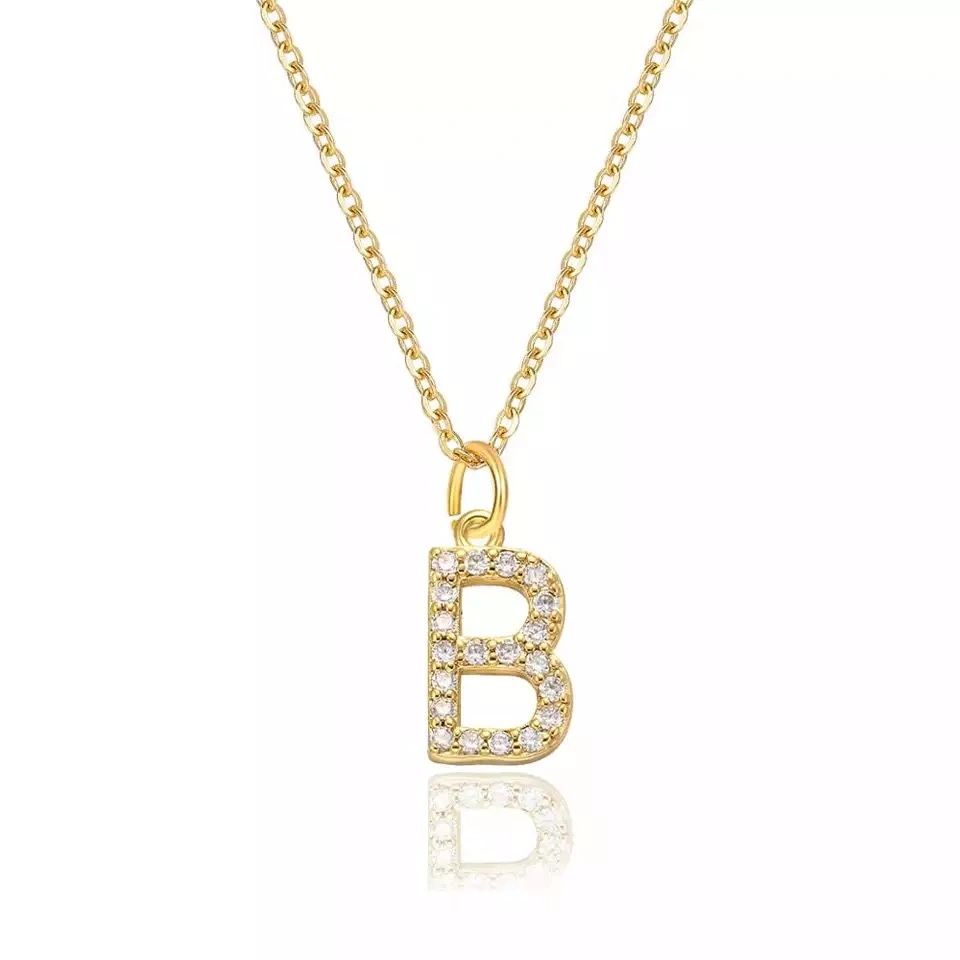 Tiny letter necklace