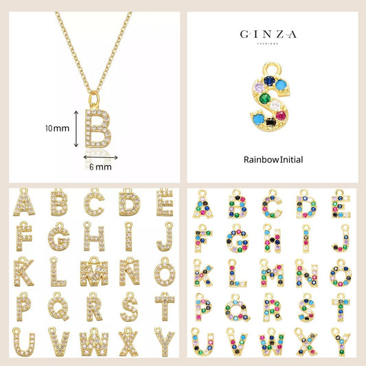 Tiny letter necklace