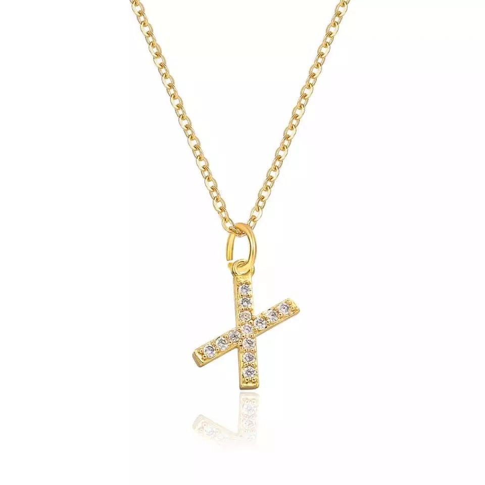 Tiny letter necklace