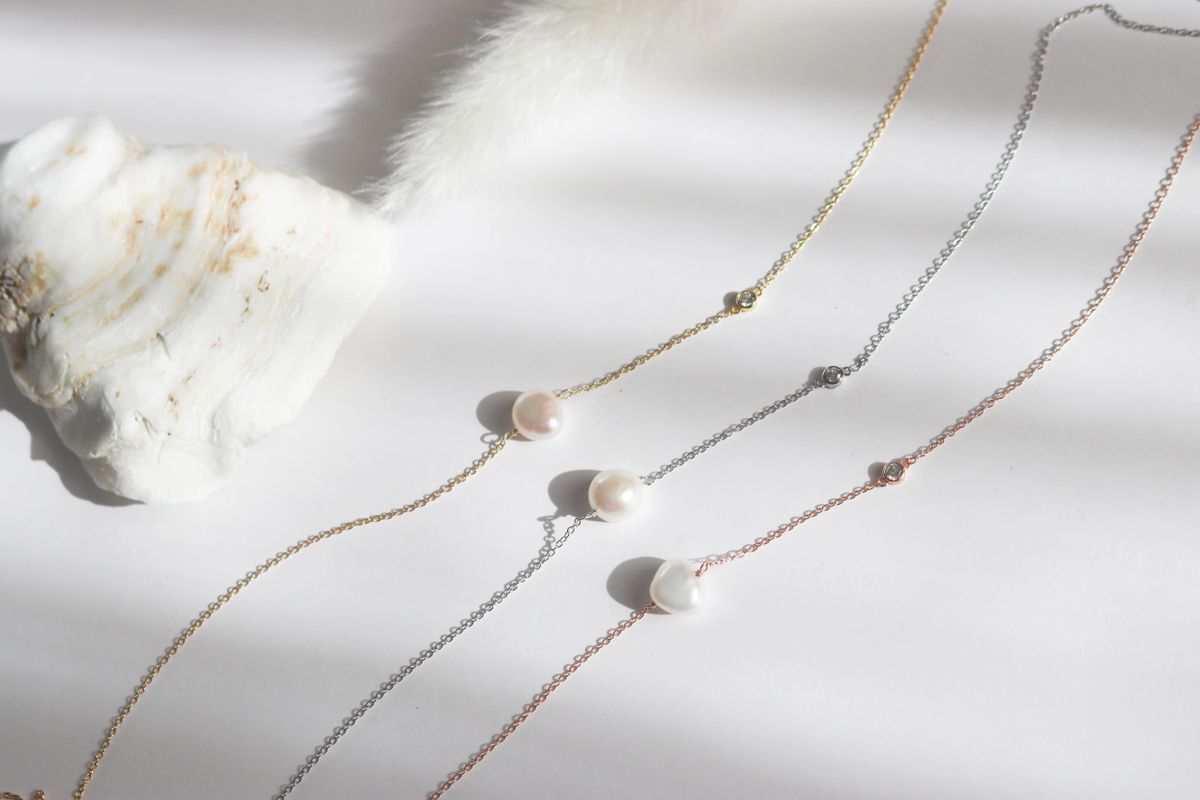 Pearl with CZ Necklace