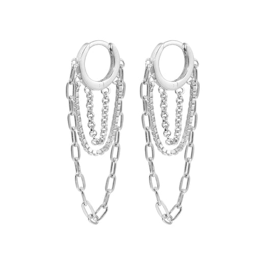 Hoops Chain Earrings