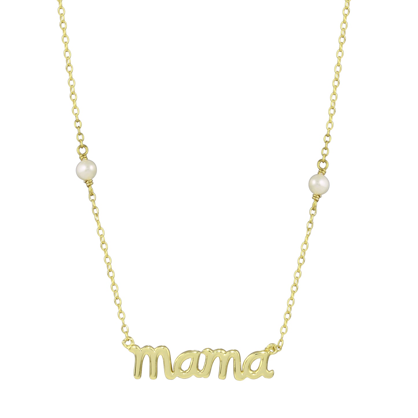 Mama with pearls Necklace