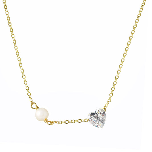 Heart with Pearl Necklace
