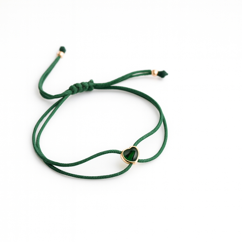 Heart Cotton Cord Bracelet