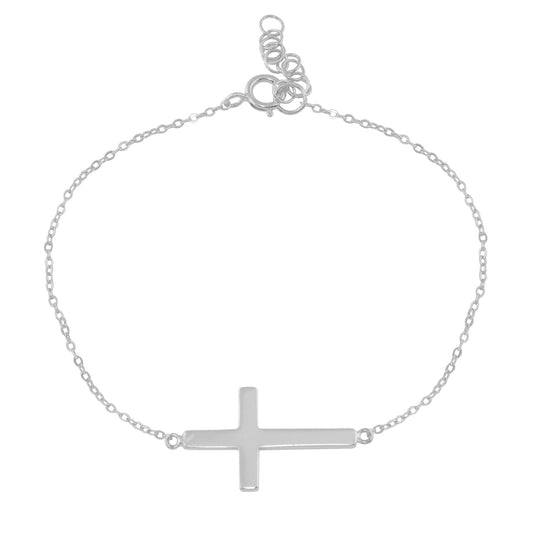 Sideways Cross Bracelet