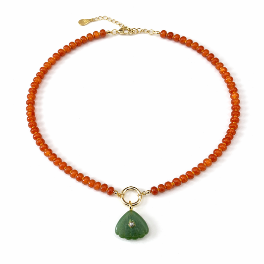 Oyster Orange Necklace