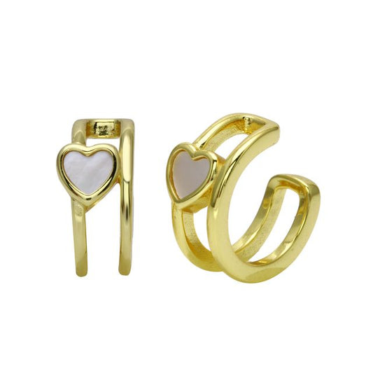 Nacre Heart Ear Cuff