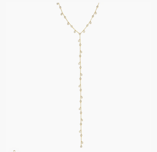 Raindrop Lariat Necklace