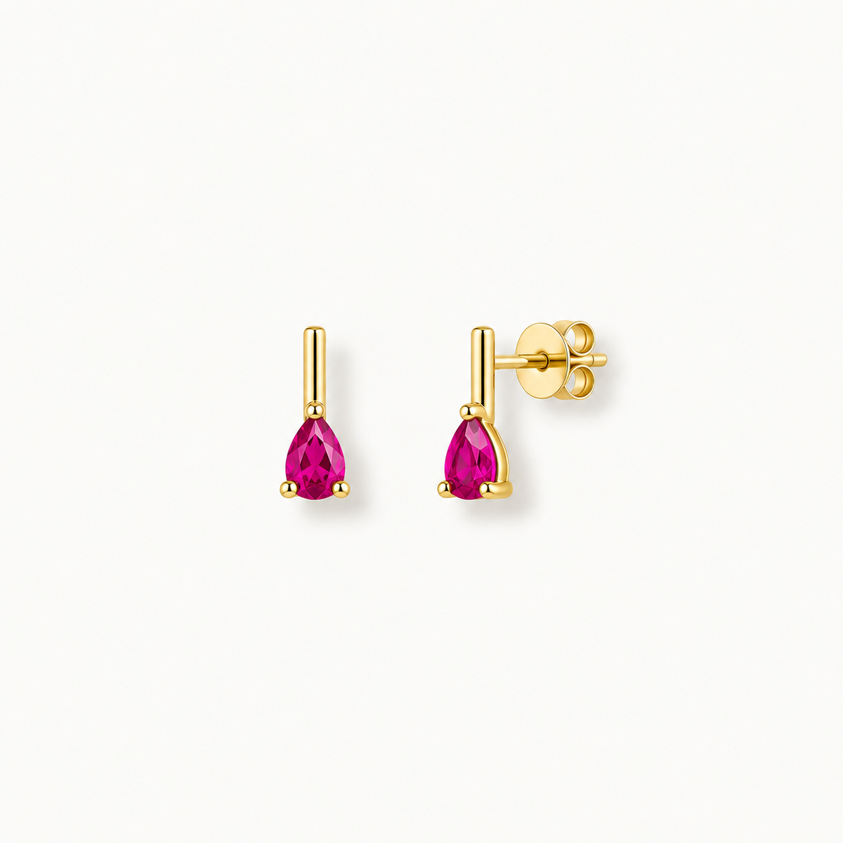 Fuchsia Drop Medium Earring