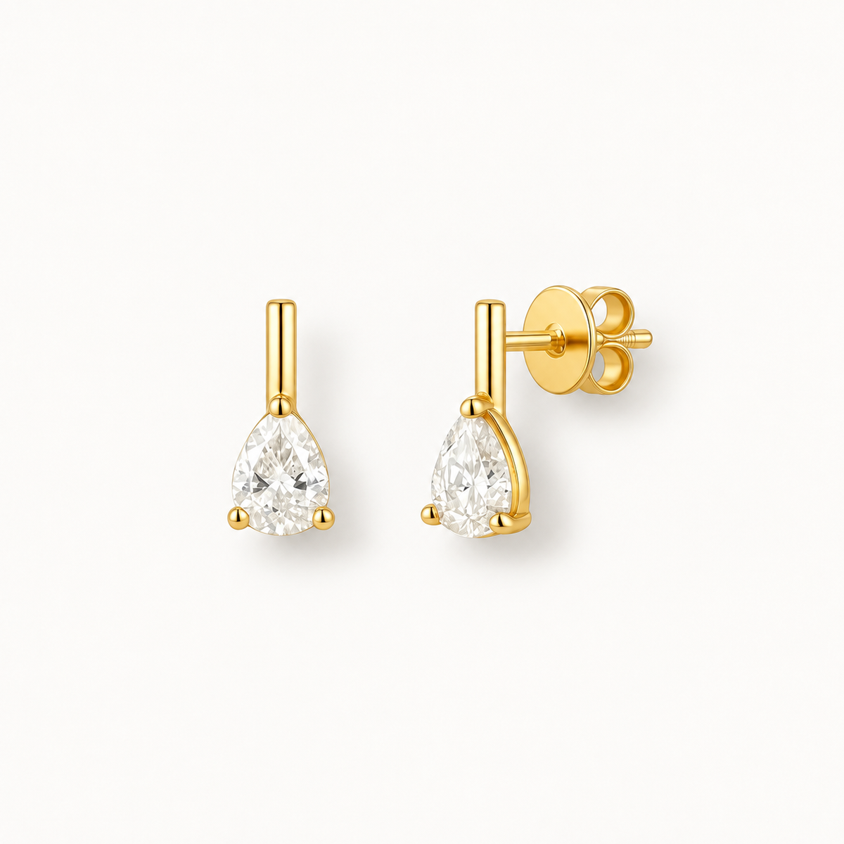 Clear Drop Large Earring
