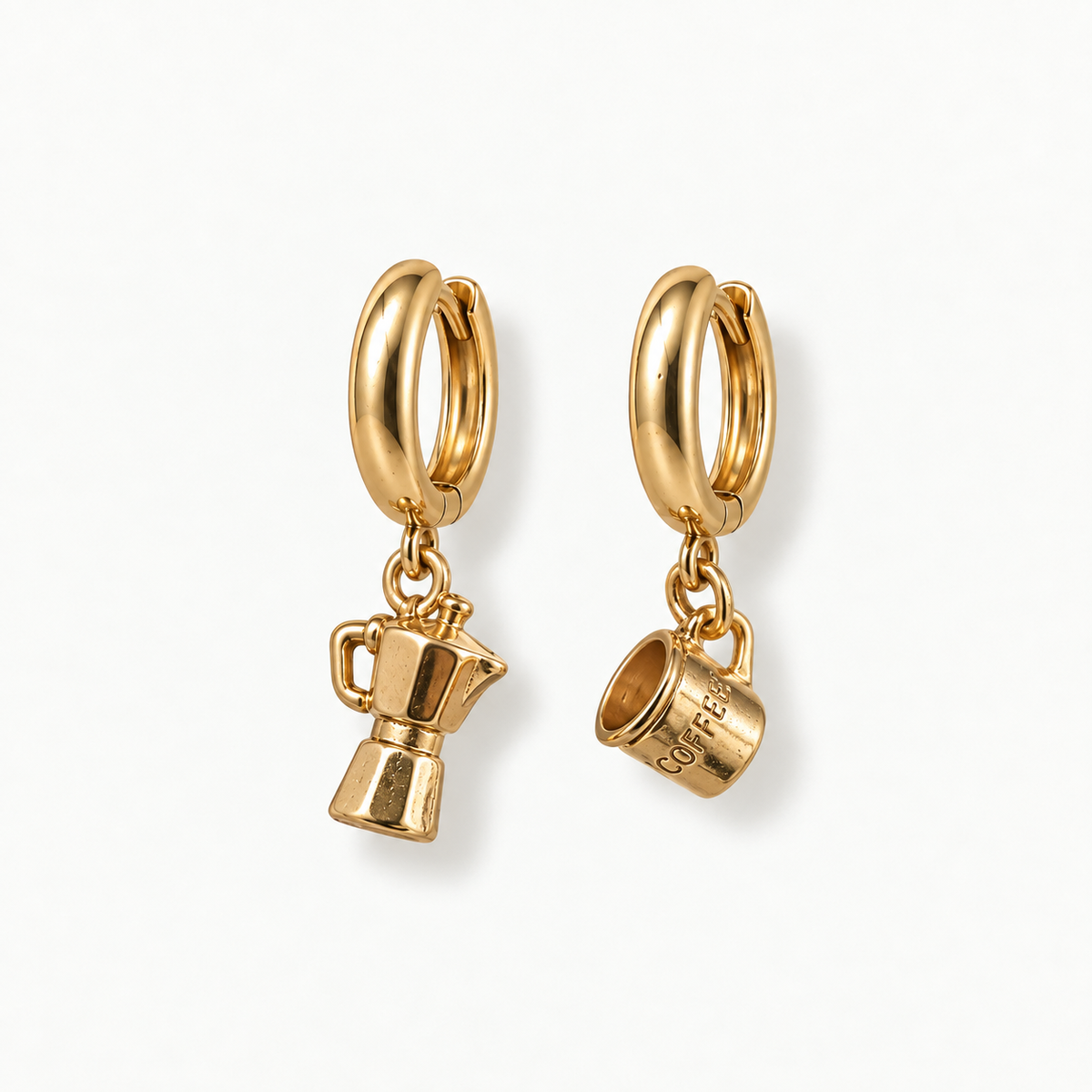 Greca + Cup  Huggie Earring
