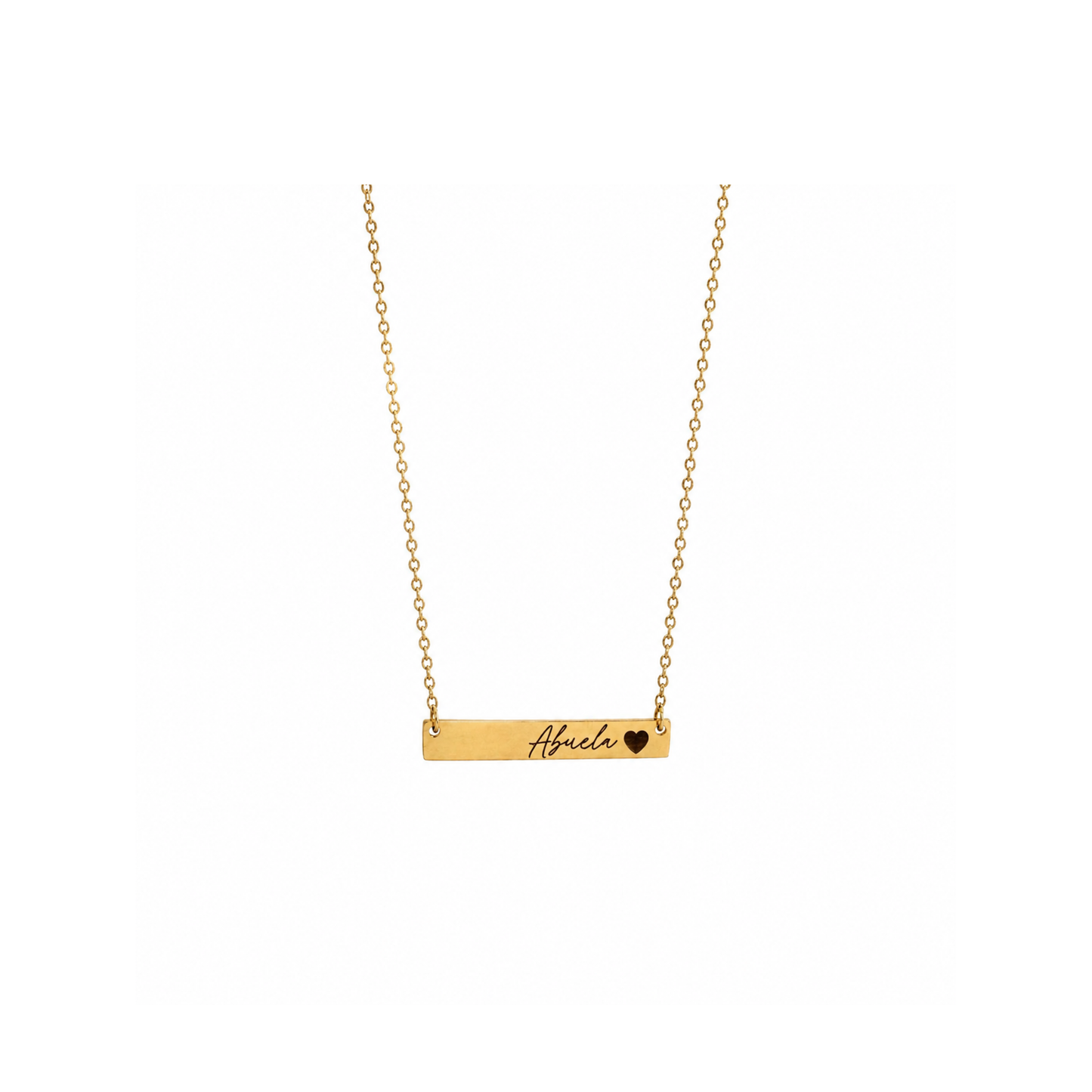 Personalized Bar Engraved Necklace