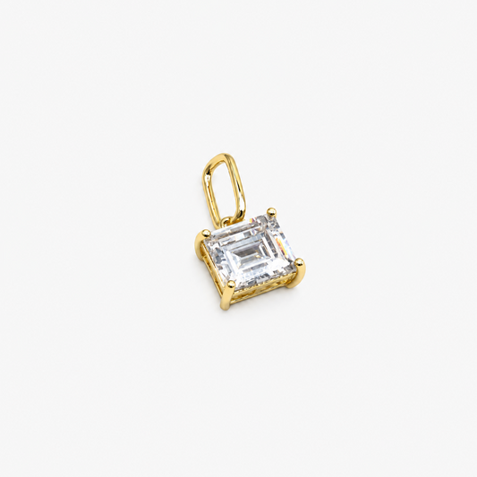 Square Crystal Charm