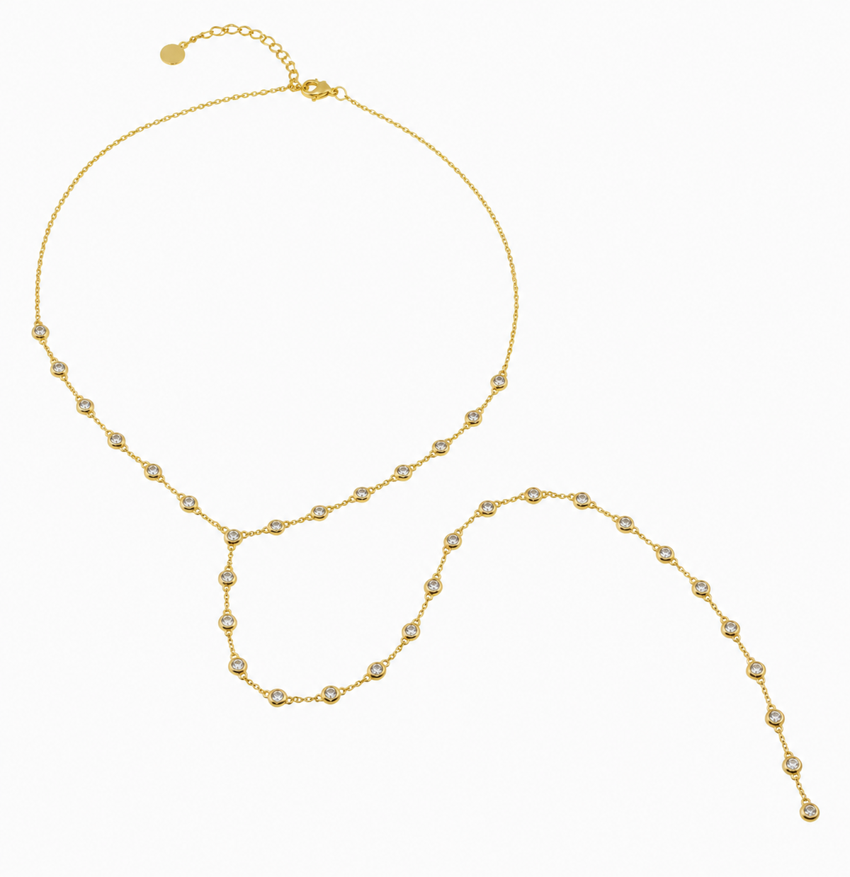 Clear Bezel Lariat