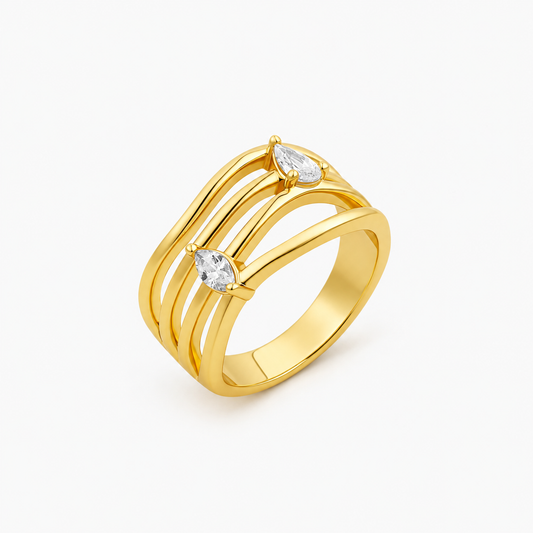 Multi Wave Drop Ring
