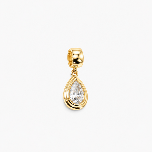 Teardrop Crystal Charm