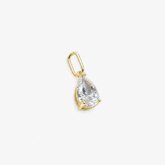 Pear Crystal Charm