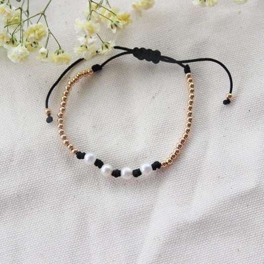 Pearls Cotton cord Bracelet