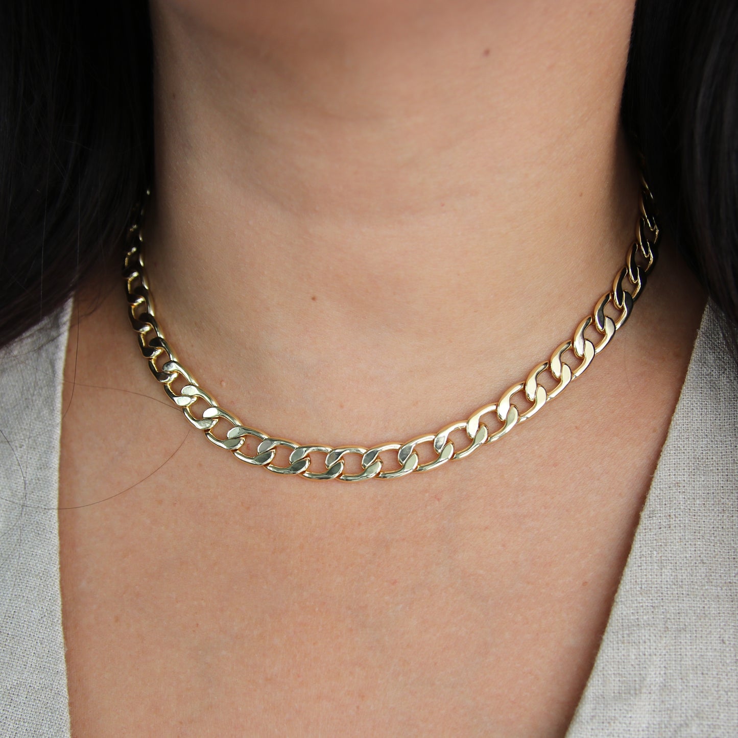 Curb Chunky Chain Necklace
