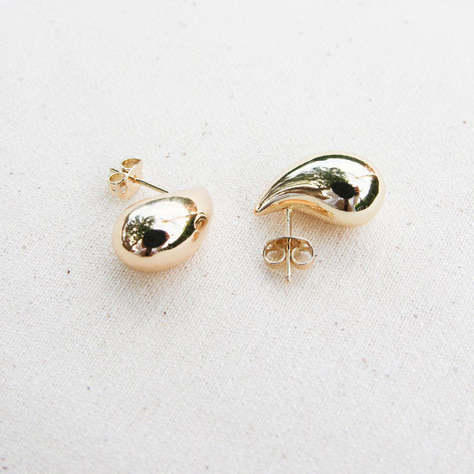 Solid Small Drop Stud Earring