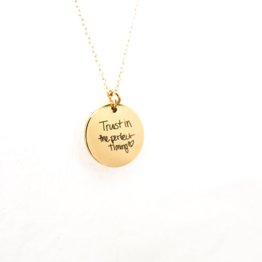 Handwritten Necklace